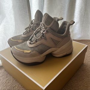 MK Olympia Mesh Gold Shoes